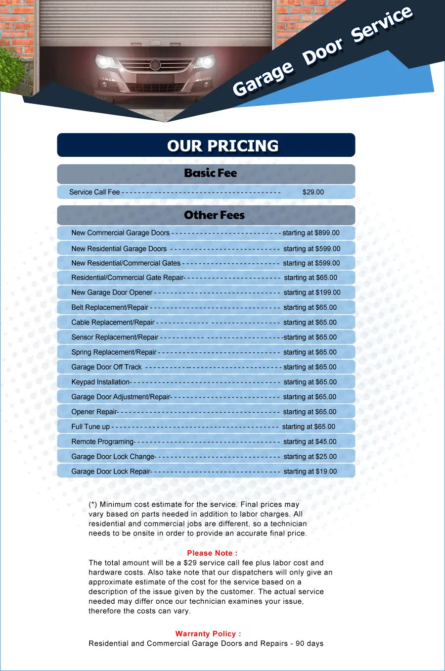 Eagle Garage Door Service San Diego, CA 858-997-2467